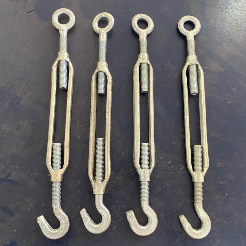 镀锌花兰螺丝OC花篮螺栓钢丝绳紧线器拉紧器链条收紧器开体花篮