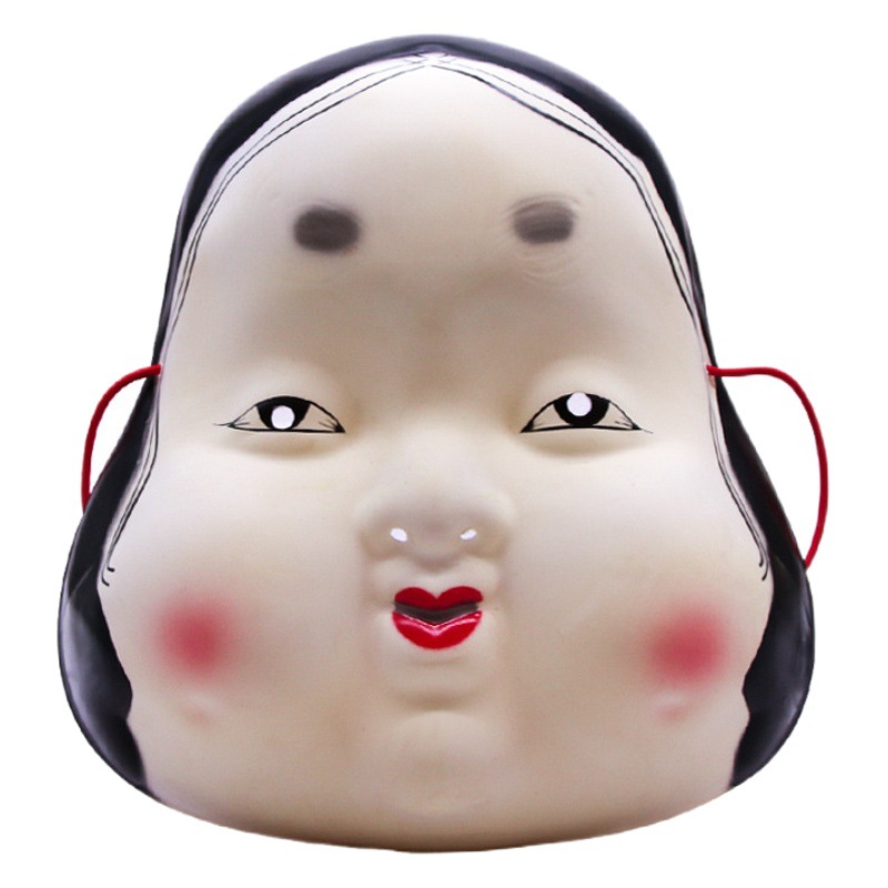 Estilo japonés estilo japonés con meiduro Fu cos Holiday dress-up decoración resistente a la caída de Halloween adultos hombres y mujeres accesorios de cara completa