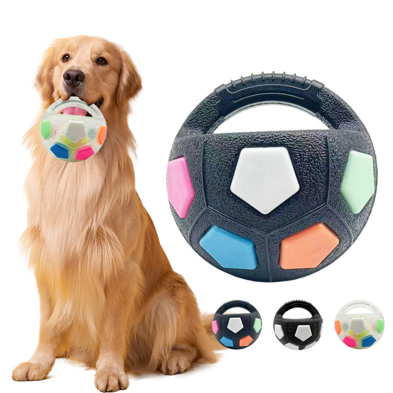 Pet Dog Round Toy Handheld Football Border Animal Husbandry Self-Hi Corgi Training Special Interactive Bite-resistant Cross-border
