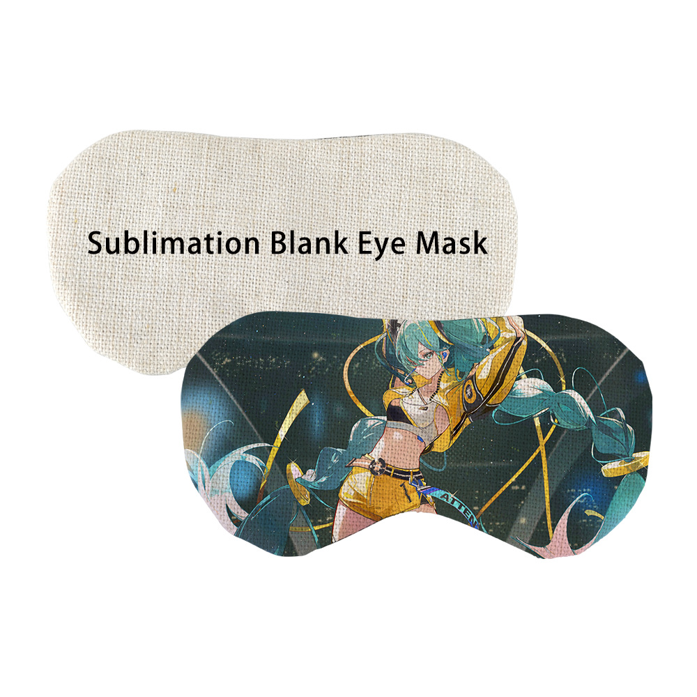 Fabricantes directos lotes de transferencia térmica material textil en blanco material de blindaje de ojos personalidad material en blanco mayorista