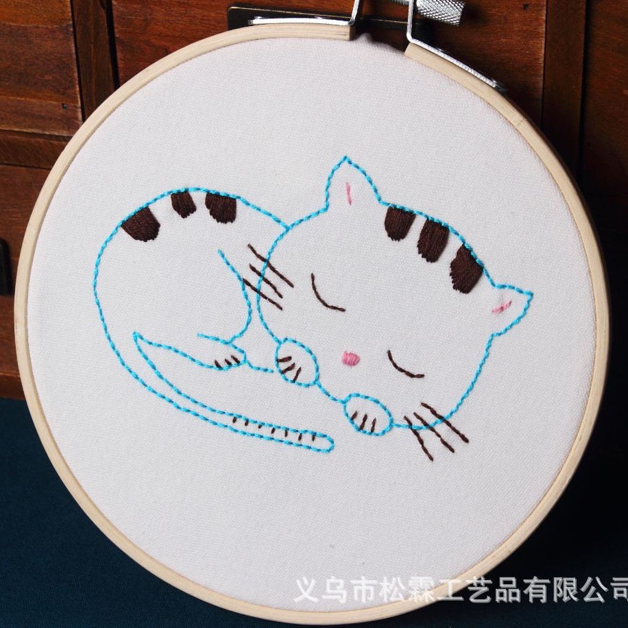 DIY manual bordado kit material paquete europeo de dibujos animados animal principiante kindergarten formación enseñanza