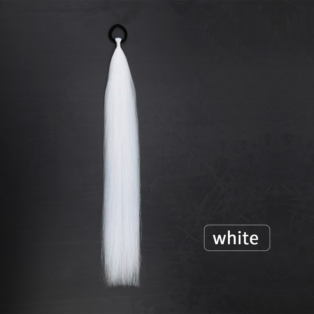 Venta al por mayor de hilo de oro y plata para comercio exterior, para pelucas y coletas de rastas EZ, de un solo hilo, con degradado de colores, para cabello trenzado DIY, hilo láser y trenzas grandes.