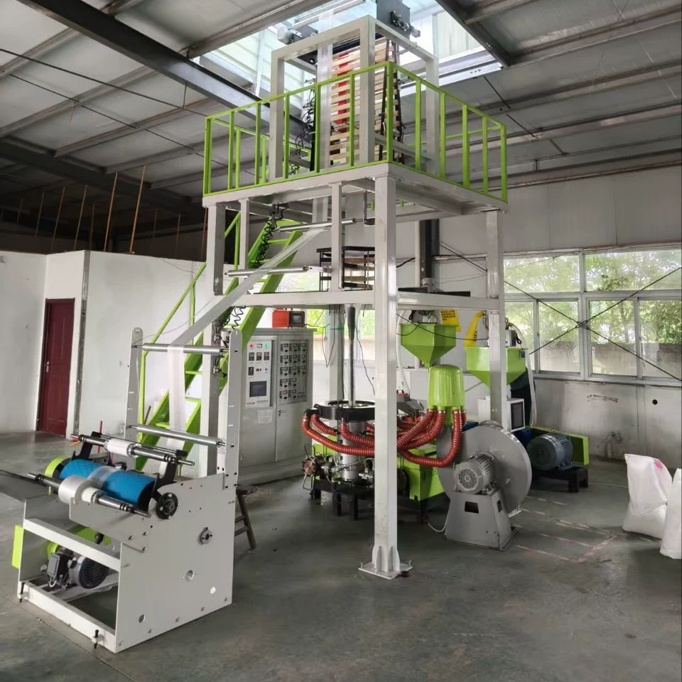 Высокоскоростная машина для выдувания пленки ABA, машина для выдувания пленки для жилетов, высокая производительность, высокая автоматизация