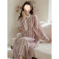 Mori Girl Sweet Tribal Новое улучшенное платье Cheongsam в китайском стиле в стиле ретро для женщин, весна и осень, молодежное и элегантное длинное платье для похудения.