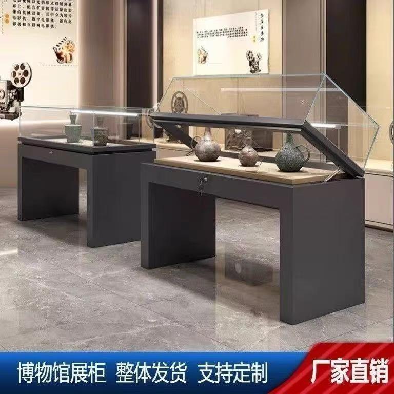 Museum Hydraulic Antique Calligraphy and Painting Display Cabinet, Cultural Exhibition Hall Product Counter, Memorial Hall Display Cabinet, Museum-Specific