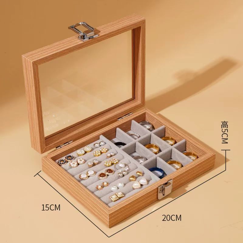 ●■업그레이드된 스몰사이즈-H [고급 로즈 컬러] 가로링 + 체크무늬■●