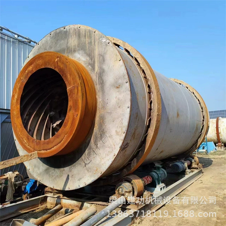 Б/у поставка сушилки для речного песка, оборудование для сушки гипсового порошка дистиллятора, трехтрубная сушилка для тирса