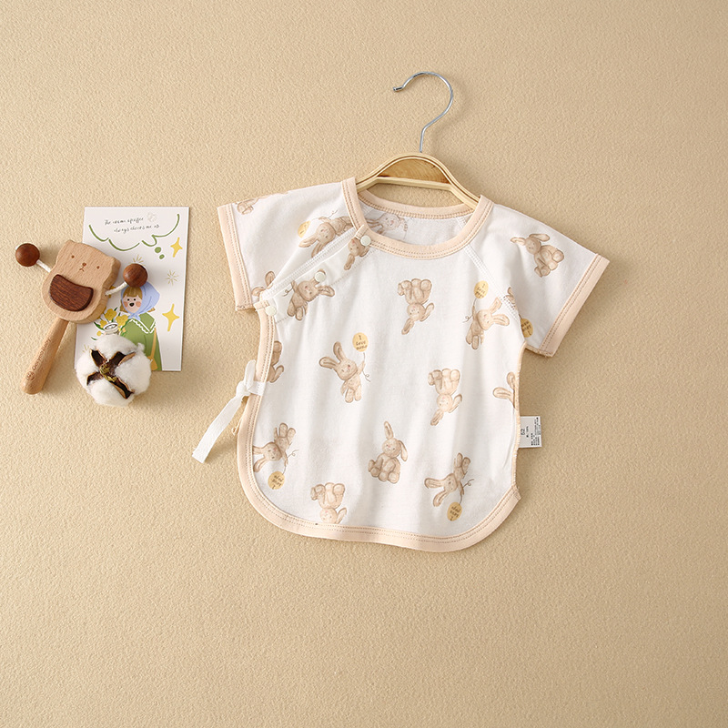 풀 프린트 토끼 하프 백 옷