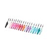 Foldable handheld disposable brush for eyelashes