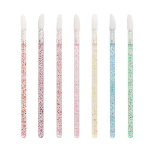 50 PCs/Pack in stock Crystal Lip Brush Portable Lipstick Brush Lip Brush Crystal Lip Brush Bubble Brush Beauty