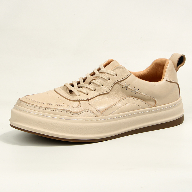 139-15 m White Slightly Dirty Old Vegetable Tanned Leather White Shoes Men's Casual Shoes Board Shoes 139-15 m White Slightly Dirty Old Vegetable Tanned Leather White Shoes Men's Casual Shoes Board Shoes