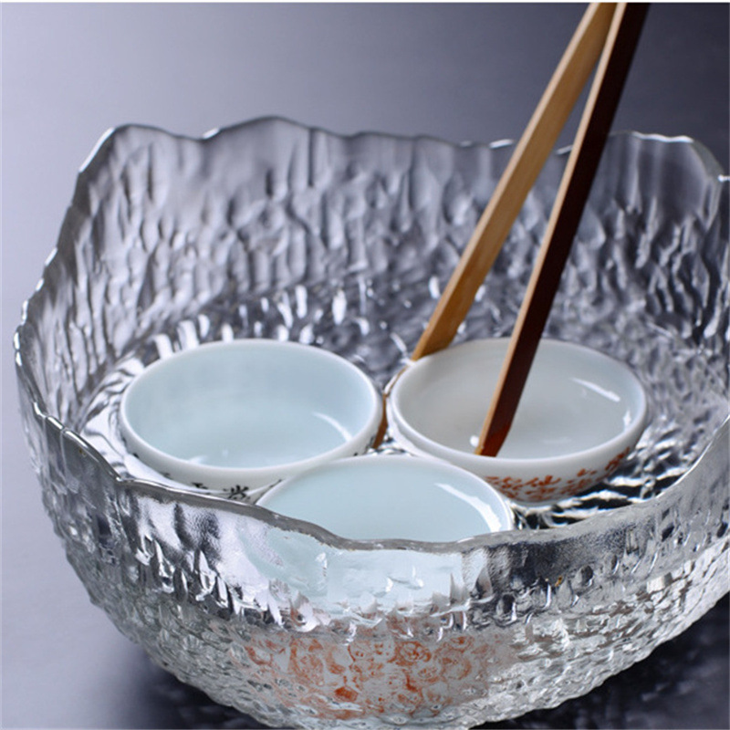 Martillo patrón vidrio hielo derretimiento té lavado grandes accesorios de ceremonia del té lavado taza de té residuo de té olla residuo de té fabricante de lavado de té en stock