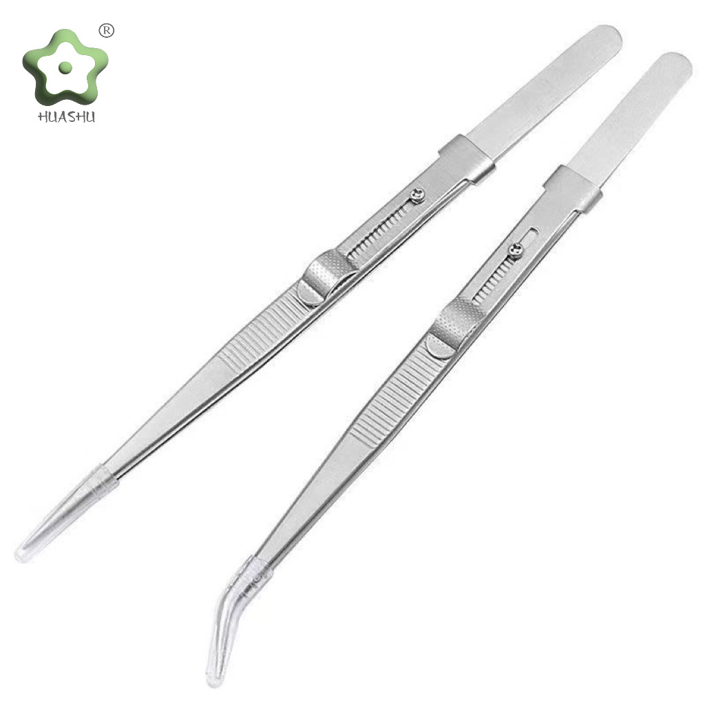 珠宝钻石夹持镊子 多功能镶嵌带锁防滑耐用稳定可调节不锈钢 厂家