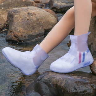 Rain Boots Waterproof Rain Overshoes for Men and Women Rain Boots Overshoes Non-Slip Thickened Rain Shoe Covers Summer Adult Waterproof Shoe Covers Wholesale