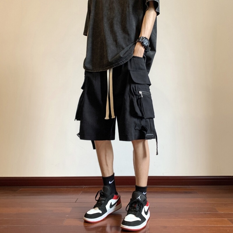 Summer Cargo Shorts for Boys, Summer Thin Loose Straight Sports Casual Versatile Trendy Brand Ice Silk Quick-Drying Shorts Summer Cargo Shorts for Boys, Summer Thin Loose Straight Sports Casual Versatile Trendy Brand Ice Silk Quick-Drying Shorts