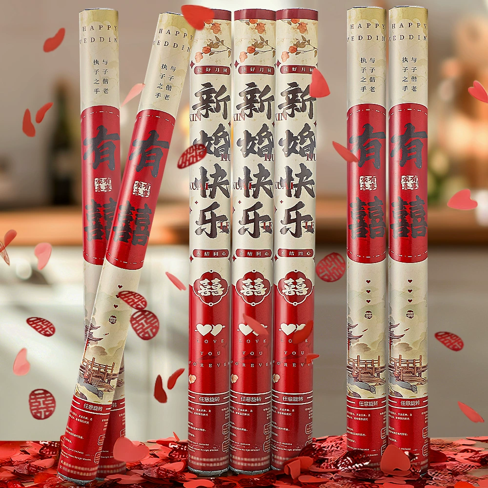 Свадебные фейерверки в виде лепестков, розовые розы в подарочной трубке, пистолет для цветов, свадебный спрей с цветами, свадебные принадлежности