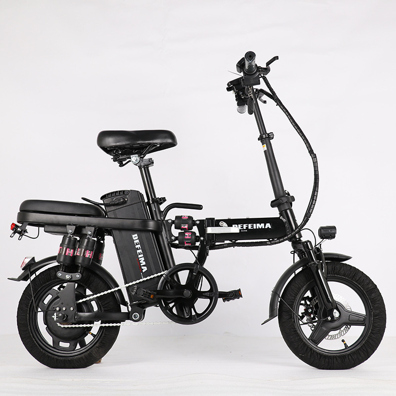 Foldable Bicycle 14inch Power-Assisted Mobility Electric Portable Bicycle Aluminum Alloy Lithium Battery Portable