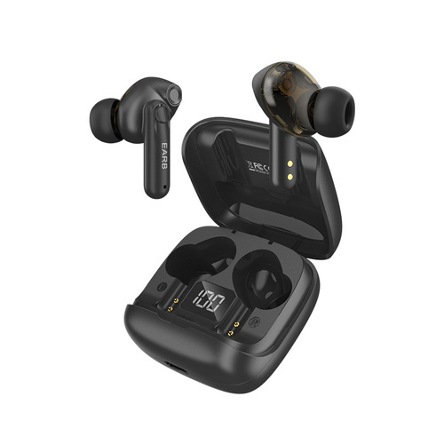 True dual dynamic bass digital display stereo wireless TWS Bluetooth headset 5.3 charging compartment in-ear binaural