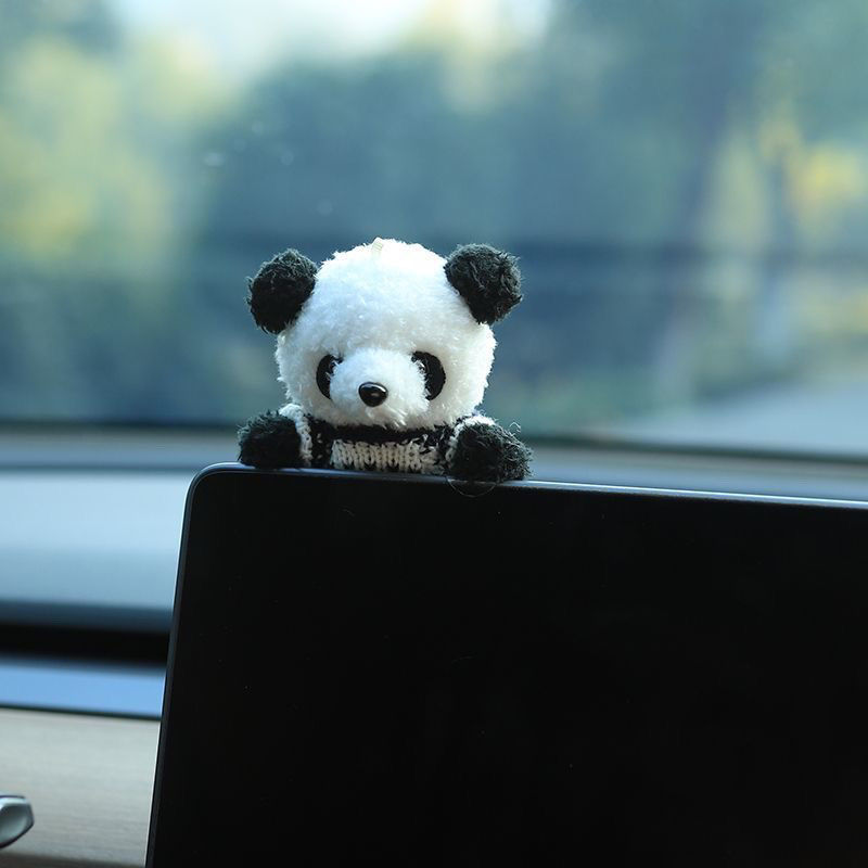 Ping An Joy Panda Pantalla de control central de automóviles Decoración de automóviles Decoración de automóviles Pantalla de control central Muñeca