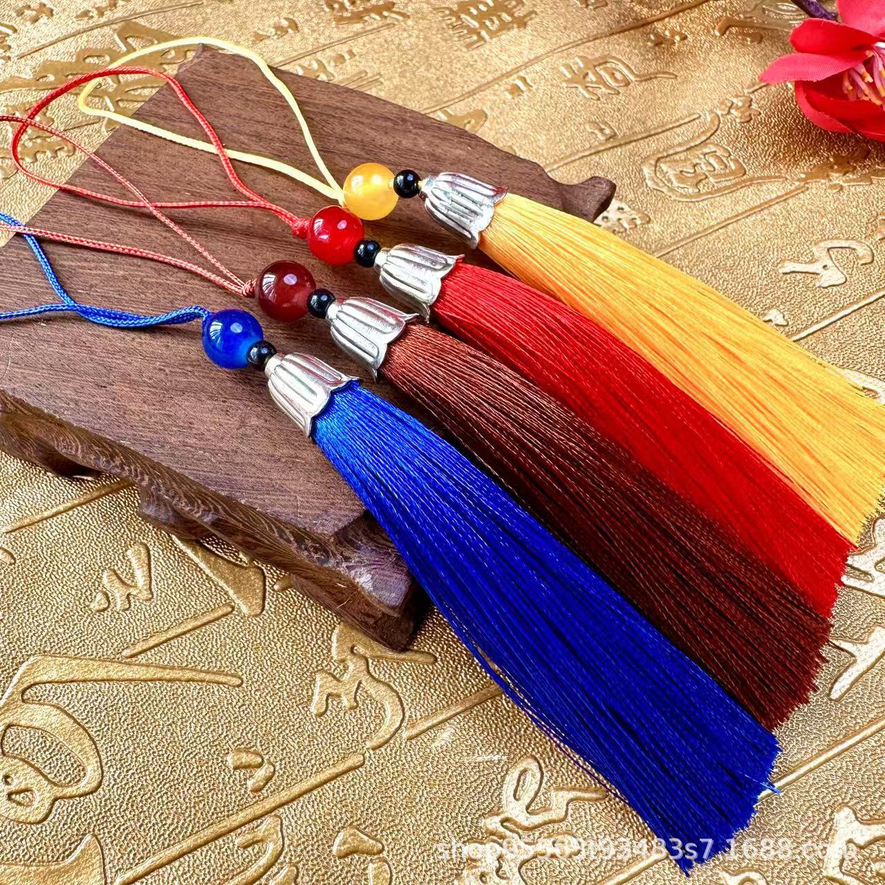 tassel buddha hand flower exquisite beads chinese knot han clothing pendant overlapping-weight ancient costume han tassel sachet tassel phone case