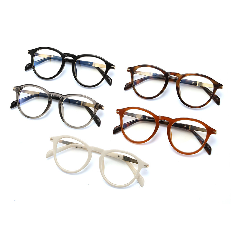 Moda nuevo espejo plano de alta gama para estudiantes de cuello blanco gafas anti-azul montura negra gafas de montura antirradiación al por mayor