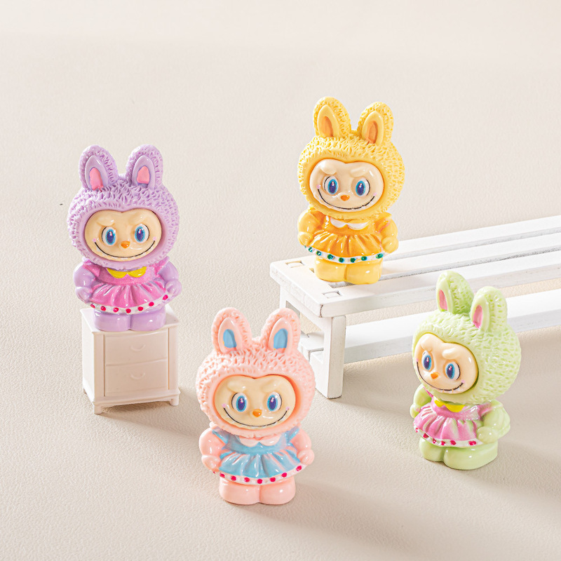 漫画ドレスバニー diy ジュエリーアクセサリーかわいい人形文化創造デスクトップ装飾品ブラインドバッグ卸売|undefined