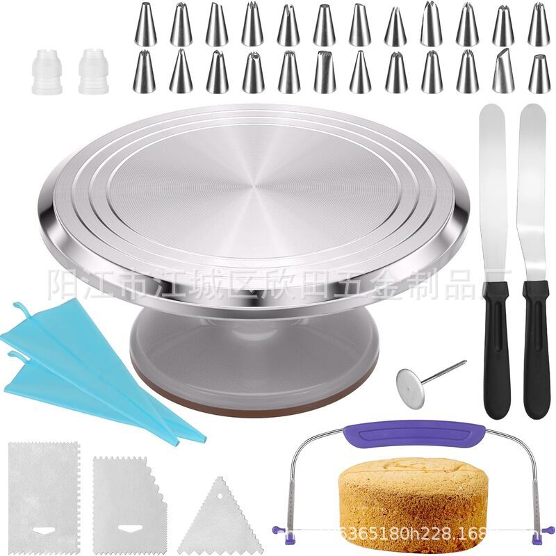 Amazon 51 piezas de aleación de aluminio torreta torreta de acero inoxidable raspador boquilla de enmarcado de crema