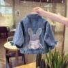 Nail sequins, denim jacket