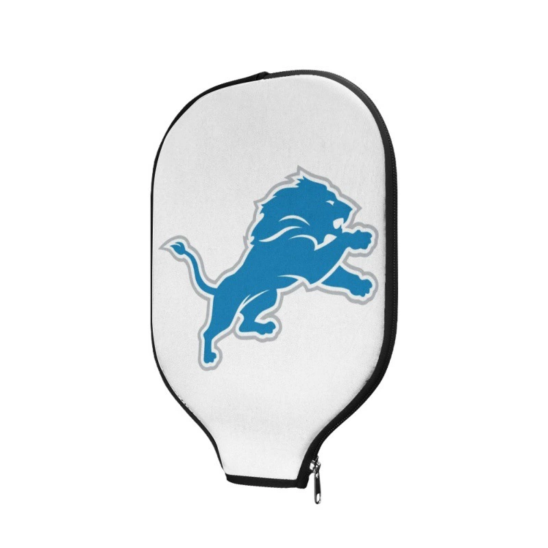 Ракетка для пиклбола с принтом команды NFL Detroit Lions — стильный спортивный инвентарь для болельщиков и игроков!