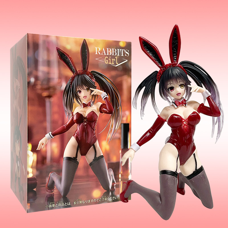 デート・ア・ライブ時崎狂三神十香バニーガールひざまずくアニメフィギュア模型玩具卸売|undefined