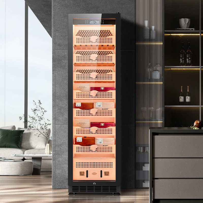 Jialong 508C Cigar Cabinet Constant Temperature and Humidity Spanish Cedar Wood Liner Alcohol Nourishing Water Ion Ammonia Removal Cigar Cabinet