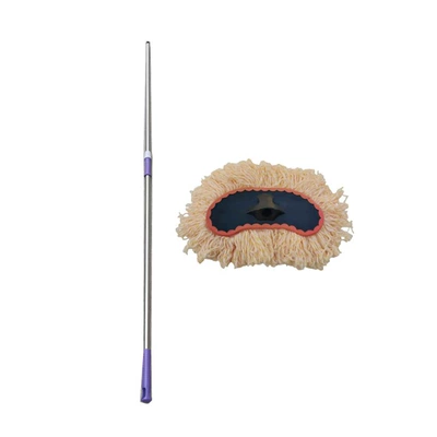 Car cleaning tools, Wash Mop for Large Trucks, Long - 2m-crescent-yellow-wire-car-wash-brush