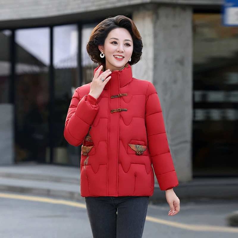Мама новая зимняя хлопчатобумажная одежда среднего и пожилого возраста