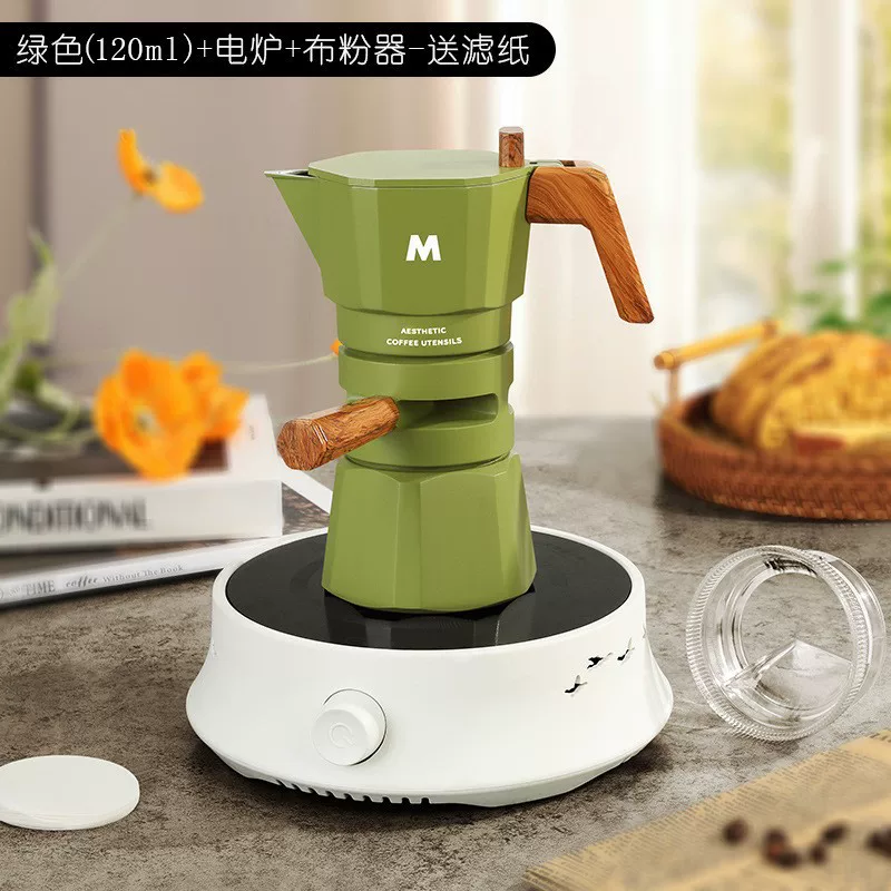 Coffee pot, concentrated extract, coffee machine, set, 4 piece set