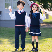 2023新款幼儿园园服毕业照服装英伦风中小学生校服班服男女童礼服
