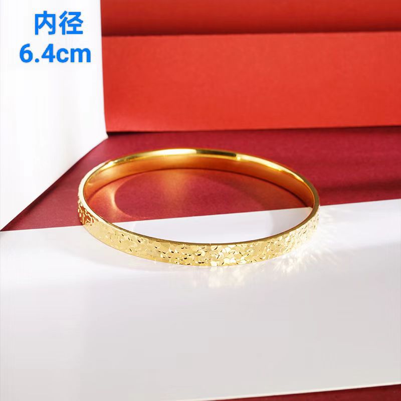 No se desvanece durante mucho tiempo, brazalete de hielo roto, sentido avanzado para damas, brazalete de oro de arena vietnamita, simulación de latón, joyería explosiva en vivo