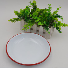 加厚搪瓷盘  珐琅盘 饭盘 菜碟子  多种用途 可定制颜色尺寸LOGO