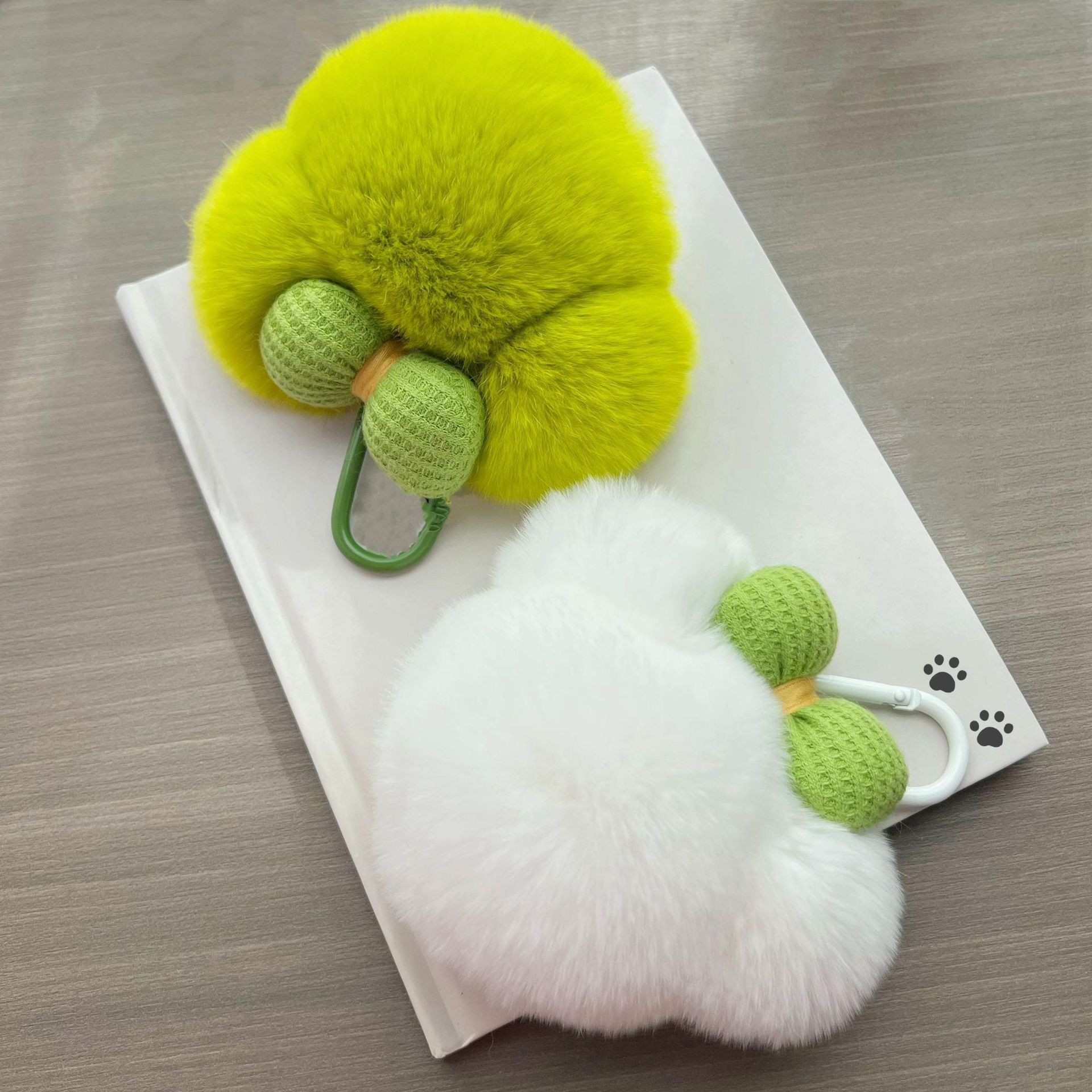 Lindo conejo Rex Mickey coche llavero colgante de peluche muñeca Panda mochila bolsa adornos regalo cumpleaños