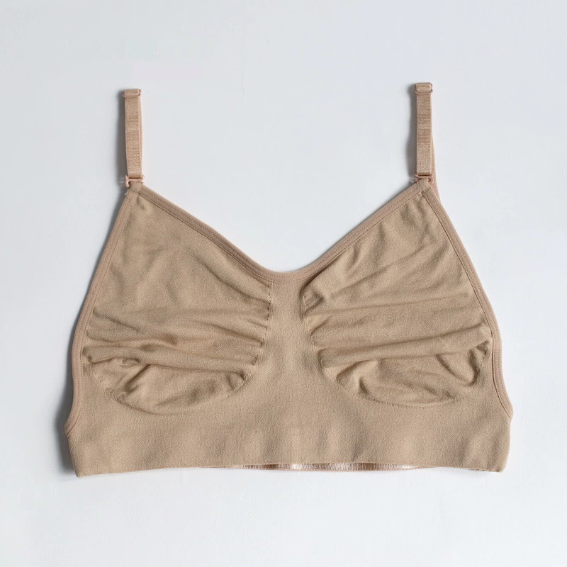 Балетный танец Нижнее невидимый бюстгальтер телесного цвета Танец с корсетом кожи упражнения нижнее белье