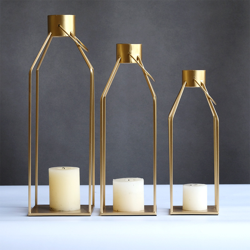 양초가 없는 골드 3종 세트