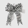 White keychain with bow, 2 size, 1 pieces