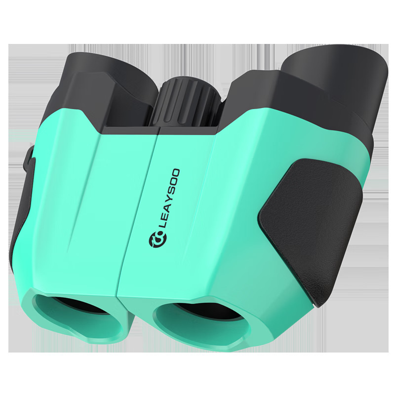 雷龙索奇10X22粉色儿童迷你小型便携高清高倍反保罗双筒望远镜演
