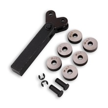 双轮滚花工具包7件套螺距0.5mm 1mm 2mm车刀轮滚花工具