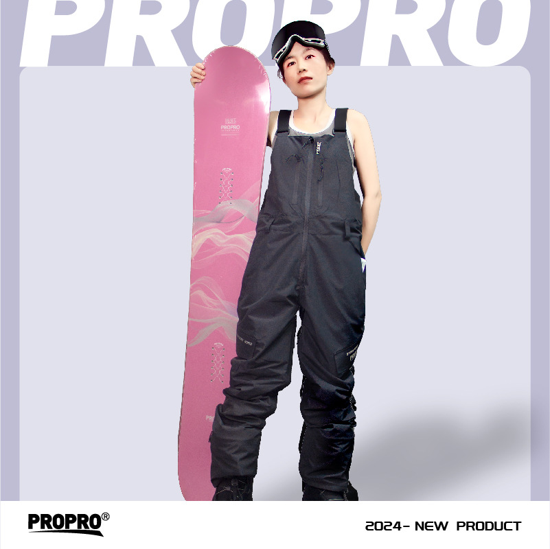 PROPRO 싱글 및 더블 스키 세트 턱받이 바지 남성과 여성을위한 방수 두꺼운 유행 따뜻한 전문 루즈 정장