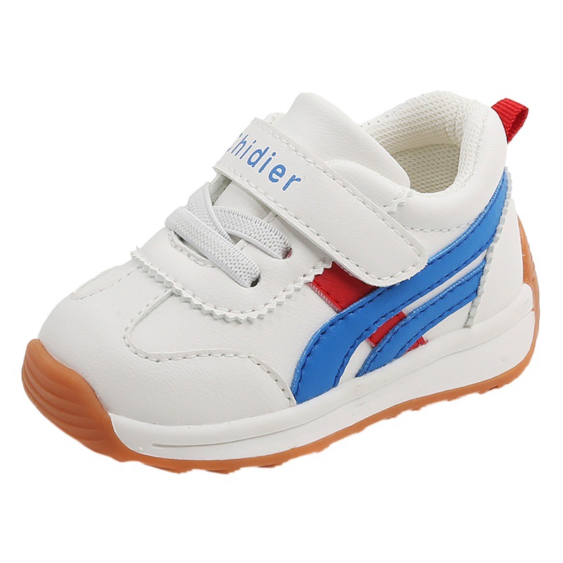 2024 otoño zapatos de cuero para niños al por mayor zapatos de argán de fondo suave zapatos para correr zapatillas de deporte estilo coreano entrega