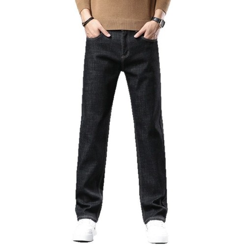 Men's Business Straight Leg Trousers 2025 New Summer Trend Brand Versatile Elastic Casual Pants