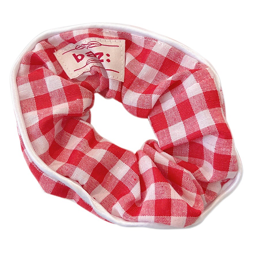 Estilo coreano de alta apariencia de encaje de intestino grueso banda de pelo accesorios para el cabello cuerda de pelo de corazón de niña de todo fósforo pequeño Qing nuevo tocado de cola de caballo de gran altura al por mayor