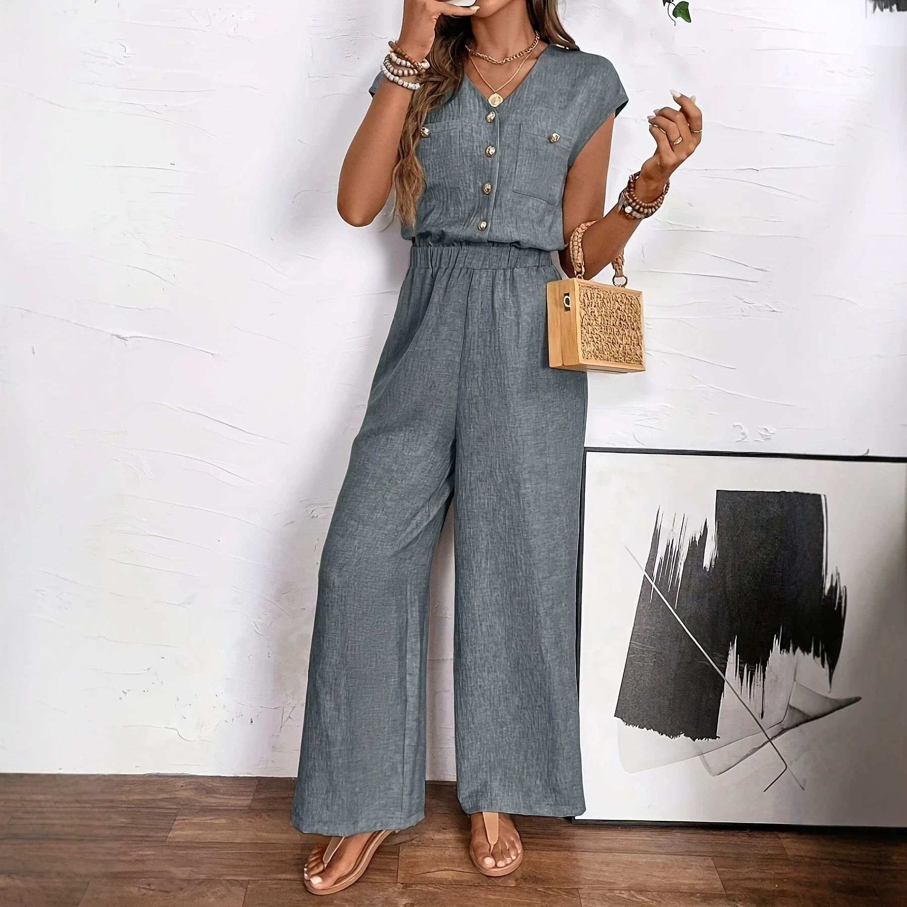 Stylish and unique street style casual suit, new summer 2026 style, popular in Southeast Asia, Europe and America, cross-border wholesale.