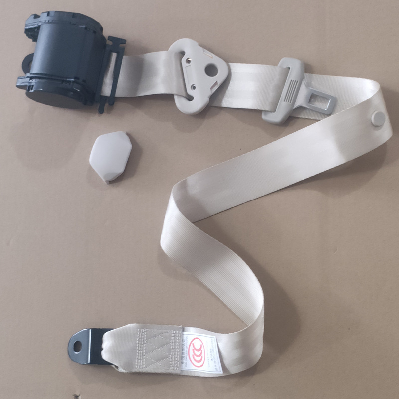 Car Seat Belt for Passenger and Cargo Vehicles, Driver and Passenger Side, Diagonal Shoulder Type, Automatic Retracting Three-Point Emergency Locking Seat Belt