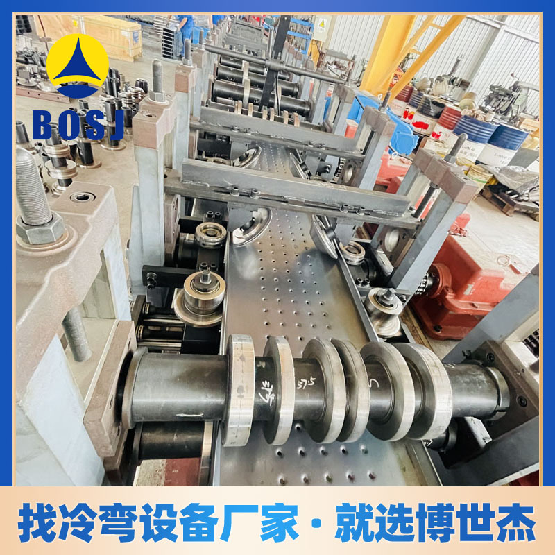 博世杰脚踏板冷弯成型机组厂家 钢跳板成型机机组 脚手架生产线